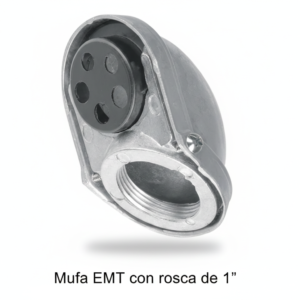 mufa emt con rosca de 1"