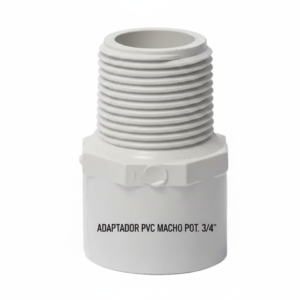 adaptador pvc macho pot 3/4