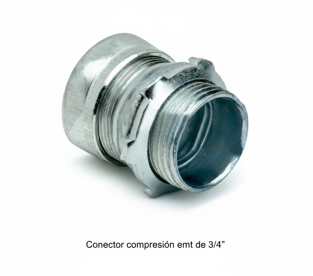 conector compresion emt de 3/4 conector compresion emt de 3/4