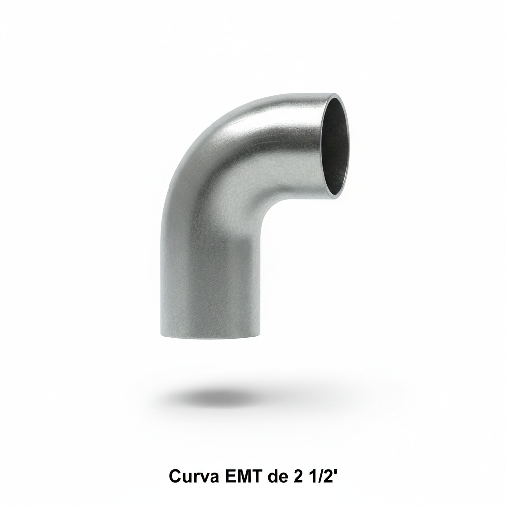 curva emt de 2 1/2" curva emt de 2 1/2"