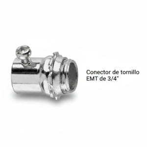 conector de tornillo emt de 3/4