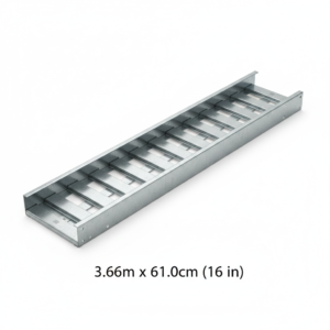 bandeja tipo escaleria 3.66mx61.0cm 16 in