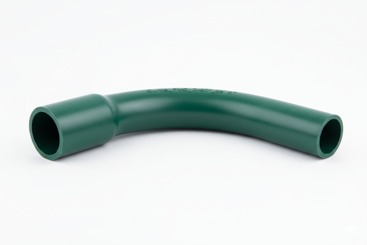 curva pvc c 40 de 4" curva pvc c 40 de 4"