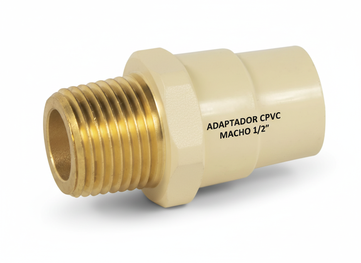 adaptador cpvc macho 1/2 adaptador cpvc macho 1/2