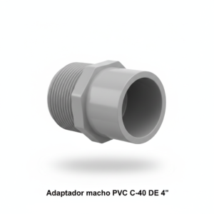 adaptador macho pvc c 40 de 4