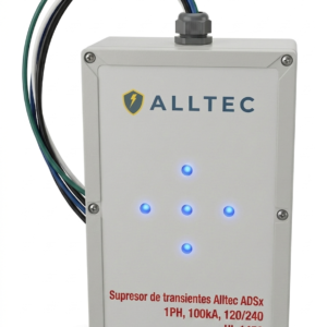 supresor de transientes alltec adsx, 1ph, 100ka, 120/240, ul 1450
