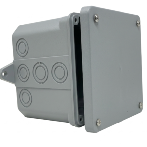 caja registro pvc gris 8x8x4