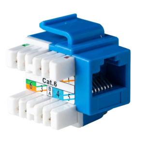 jack rj45, cat6, keystone, awg 22 26, tp, color azul