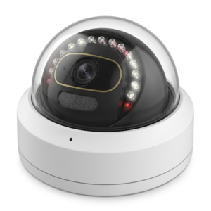 camara epcom domo 1080p turbohd, dual ir+luz blanca, 30 mts ir, micrófono integrado, ip67.
